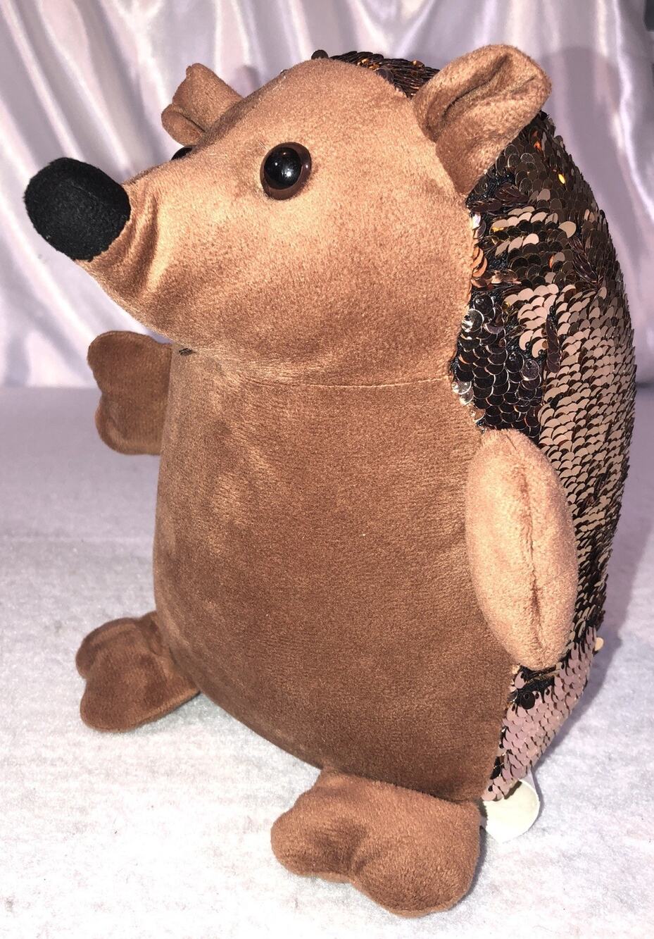Creativity for Kids Plush Hedgehog Weighted Sequin 8"